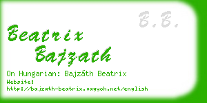 beatrix bajzath business card