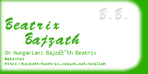 beatrix bajzath business card